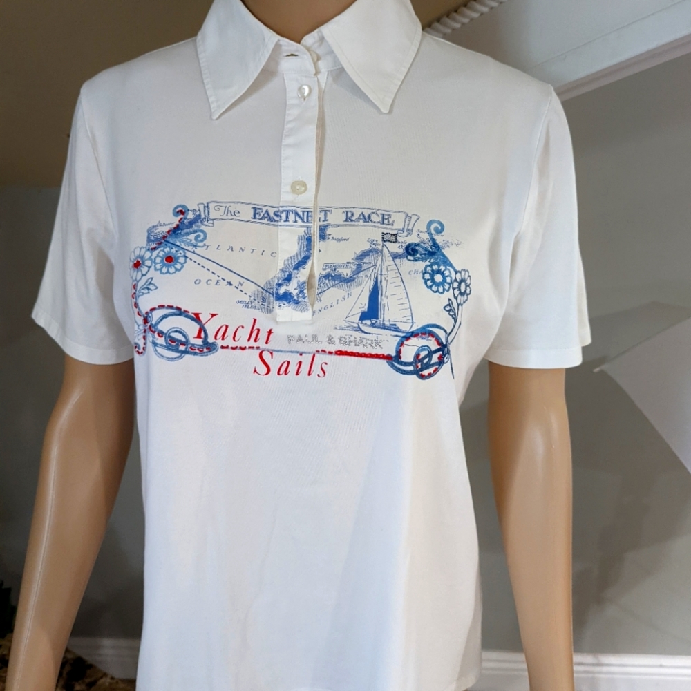 Paul & Shark White Nautica polo shirt